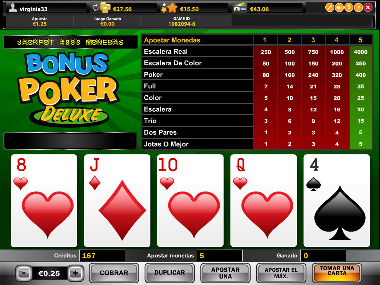 Bonus Poker Deluxe